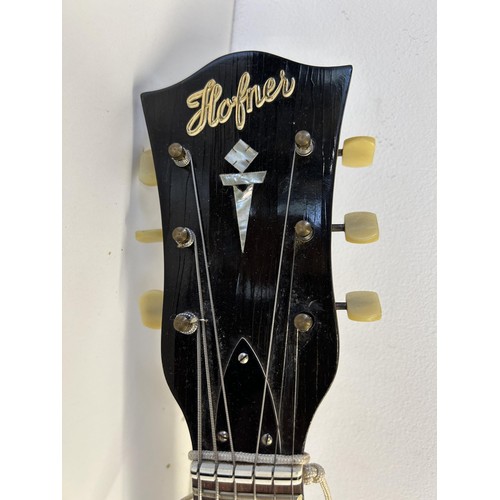 481 - A Hofner electric guitar, in a case