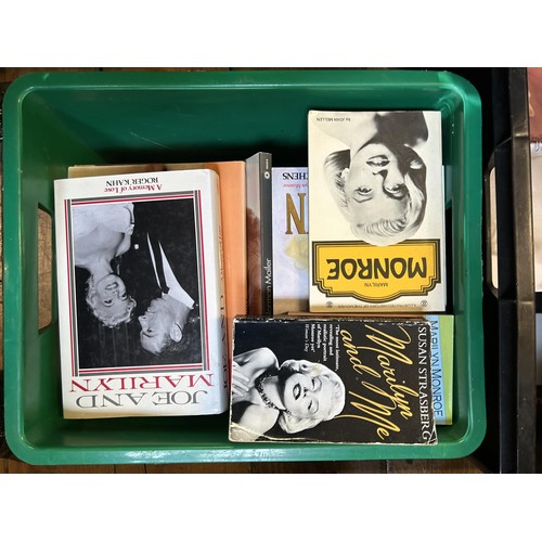 396 - Assorted Marilyn Monroe books and memorabilia (3 boxes) Provenance:  Sold on behalf of the SNCB Char... 