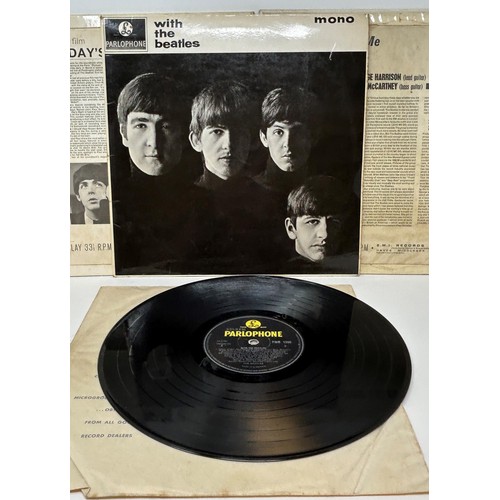 441 - The Beatles Help, vinyl LP, Rubber Soul, Please Please Me, With The Beatles, and A Hard Day's Night ... 