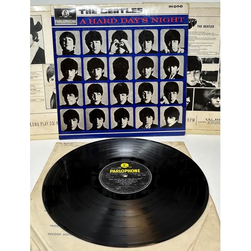 441 - The Beatles Help, vinyl LP, Rubber Soul, Please Please Me, With The Beatles, and A Hard Day's Night ... 