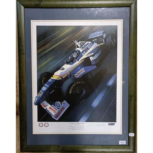 1073 - From a Damon Hill Fan: A Nicholas Watts signed print, Out of the Shadows, and a Gavin Macleod signed... 