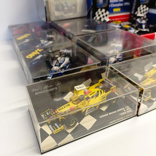 1080 - From a Damon Hill Fan: Assorted Formula One die-cast scale models of cars, including Damon Hill (box... 