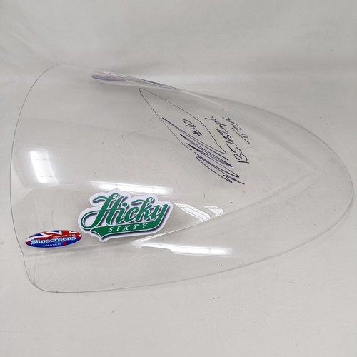 1148 - A Slipscreens perspex bubble screen, signed by Peter Hickman (Hickey) 135.452 mph TT 2018