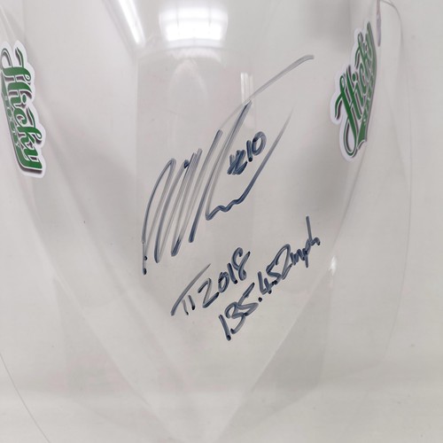 1149 - A Slipscreens perspex bubble screen, signed by Peter Hickman (Hickey) 135.452 mph TT 2018