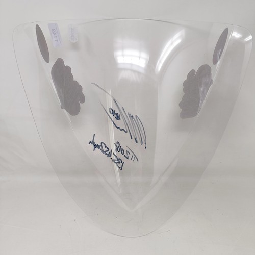 1149 - A Slipscreens perspex bubble screen, signed by Peter Hickman (Hickey) 135.452 mph TT 2018