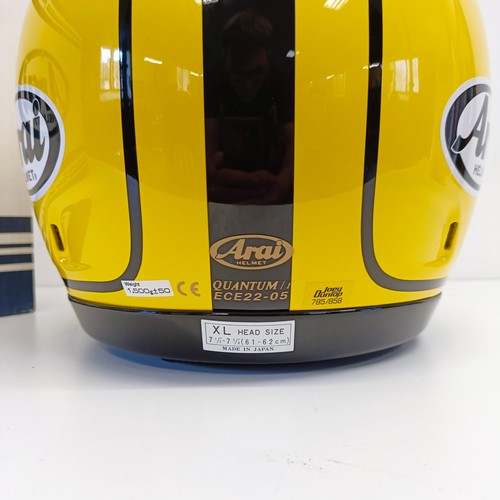 1167 - An Official Joey Dunlop Arai Quantum/F Replica helmet, with certificated 785/858, with cloth cover a... 