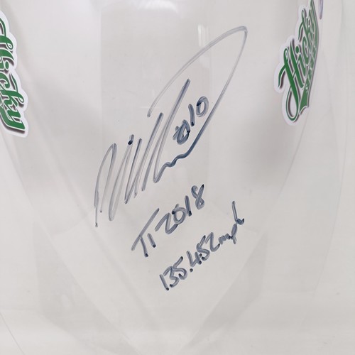 1178 - A Slipscreens perspex bubble screen, signed by Peter Hickman (Hickey) 135.452 mph TT 2018