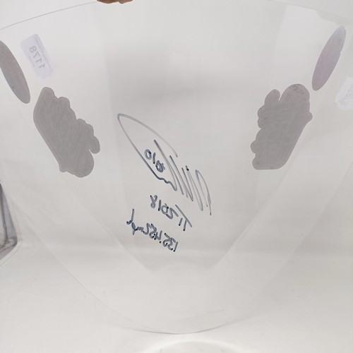 1178 - A Slipscreens perspex bubble screen, signed by Peter Hickman (Hickey) 135.452 mph TT 2018