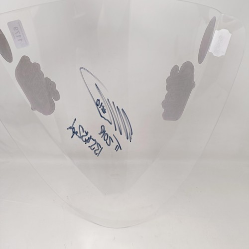 1179 - A Slipscreens perspex bubble screen, signed by Peter Hickman (Hickey) 135.452 mph TT 2018