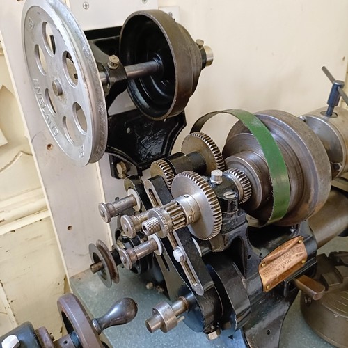 1173 - From a motorcycle engineer's workshop: Two Drummond Brothers Limited lathes, with a large selection ... 