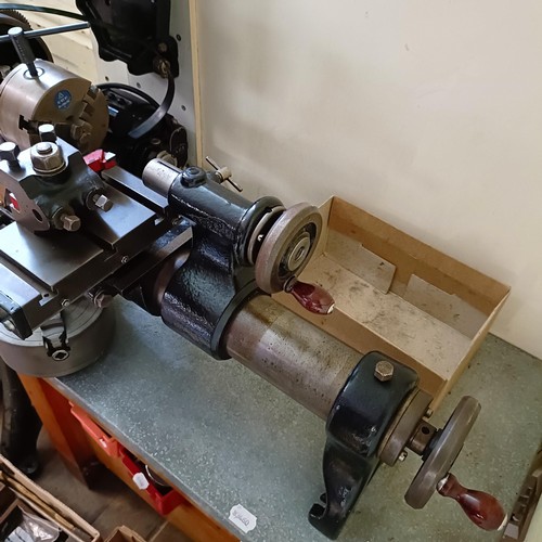 1173 - From a motorcycle engineer's workshop: Two Drummond Brothers Limited lathes, with a large selection ... 