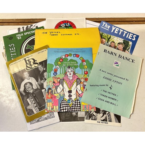 462 - The Yetties archive, personal and press photographs, newsletters, programmes, press cuttings and oth... 