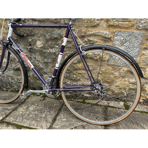 1191 - A gent's Falcon racing bicycle, metallic purple and white