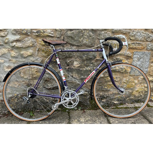 1191 - A gent's Falcon racing bicycle, metallic purple and white