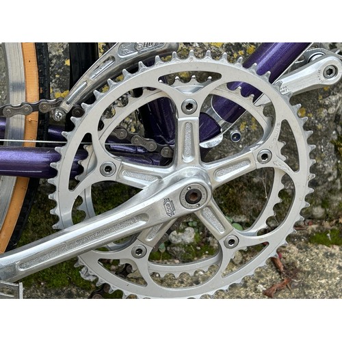 1191 - A gent's Falcon racing bicycle, metallic purple and white