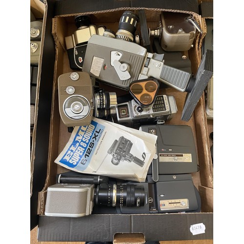 538 - An Ilford Elmo TO-100 cine camera and assorted other cine cameras (box)  Provenance:  From a vast si... 