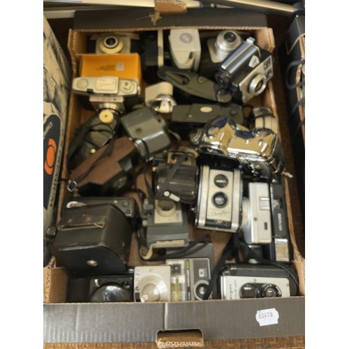 534 - An Ensign Kinecam 6 cine camera, and assorted cameras and related items (qty)  Provenance:  From a v... 