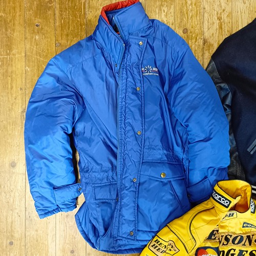 1152 - From a Damon Hill fan: a Damon Hill bomber type jacket, a Damon Hill World Champion 1996 padded coat... 