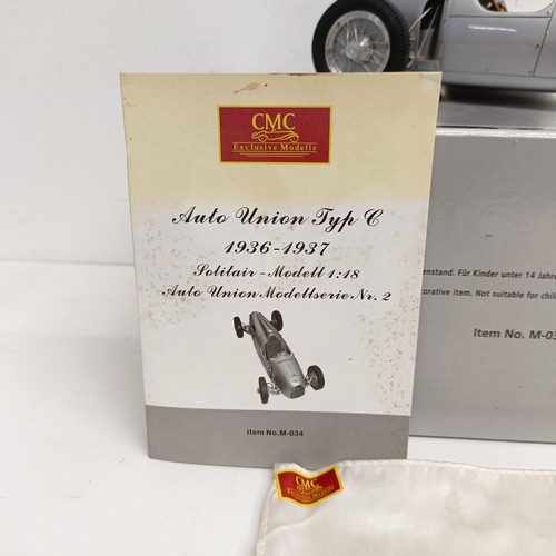 1195 - A CMC Auto-Union Typ C 1936-37 1:18 scale model, boxed