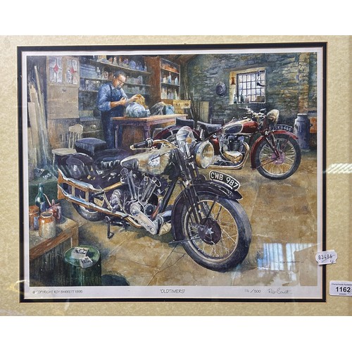 1162 - Three Roy Barrett signed prints, The Road, 452/500, Oldtimers, 116/500 and Friends And Neighbours, 4... 