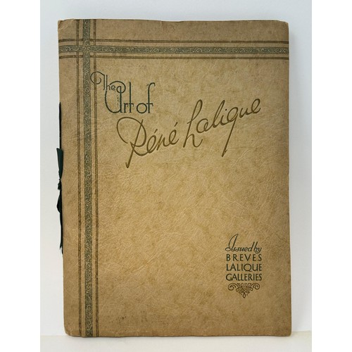 1193 - The Art of Rene Lalique, Brevels Galleries catalogue, to include Lalique Car Mascots