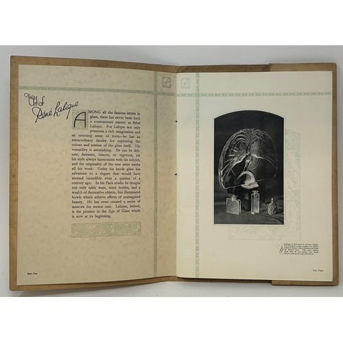 1193 - The Art of Rene Lalique, Brevels Galleries catalogue, to include Lalique Car Mascots