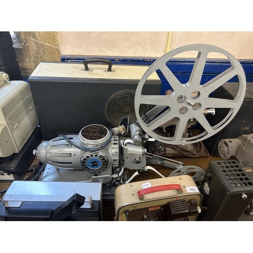 506 - A Heuitier projector, assorted projectors and other items (qty)  Provenance:  From a vast single own... 