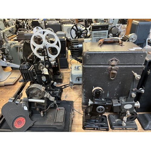 547 - A Pathescope projector, assorted other projectors and related items (qty)  Provenance:  From a vast ... 