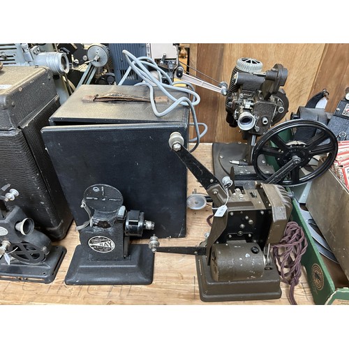 547 - A Pathescope projector, assorted other projectors and related items (qty)  Provenance:  From a vast ... 