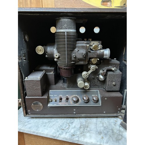 548 - A M M portable projector, in a mahogany box, and a G B projector, in a carry case (2)  Provenance:  ... 