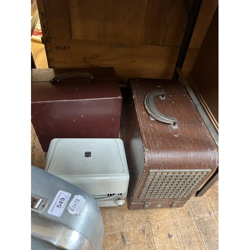 549 - A Microtecnica portable projector, assorted other projectors and related items (qty)  Provenance:  F... 