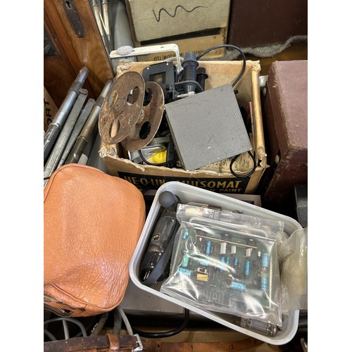 569 - Assorted projector parts and other items (qty)  Provenance:  From a vast single owner collection of ... 