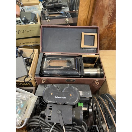 569 - Assorted projector parts and other items (qty)  Provenance:  From a vast single owner collection of ... 