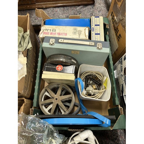 571 - Assorted projector parts and other items (qty)  Provenance:  From a vast single owner collection of ... 