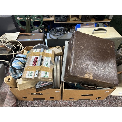 581 - Assorted projector parts and related items (qty)  Provenance:  From a vast single owner collection o... 