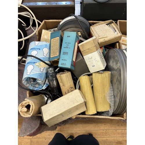 581 - Assorted projector parts and related items (qty)  Provenance:  From a vast single owner collection o... 