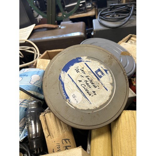 581 - Assorted projector parts and related items (qty)  Provenance:  From a vast single owner collection o... 