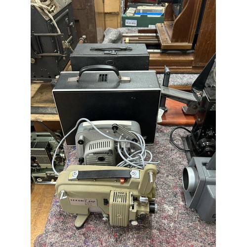 574 - A Pathescope projector, assorted projectors and related items (qty)   Provenance:  From a vast singl... 