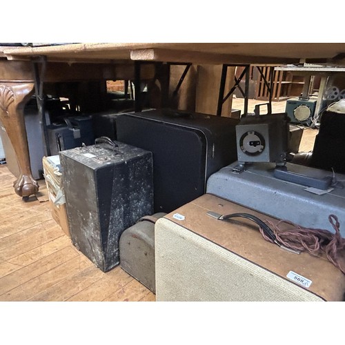 568 - Assorted projector parts and other items (qty)  Provenance:  From a vast single owner collection of ... 