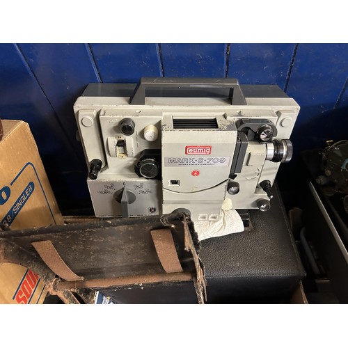 590 - A Quarz camcorder, assorted other projectors, cases, screens and other items (qty)  Provenance:  Fro...