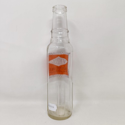 1202 - A Vigzol Motor Oil glass bottle, 28.5 cm high