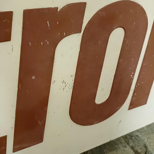 1205 - A Castrol forecourt fibreglass sign, 37 x 90 cm