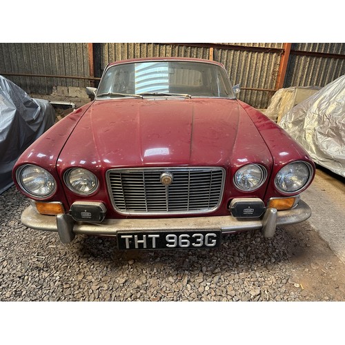 1 - 1969 Jaguar XJ6 4.2
Being sold without reserve
Registration number THT 963G
Red with a mushroom leat...