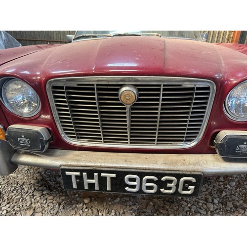 1 - 1969 Jaguar XJ6 4.2
Being sold without reserve
Registration number THT 963G
Red with a mushroom leat...