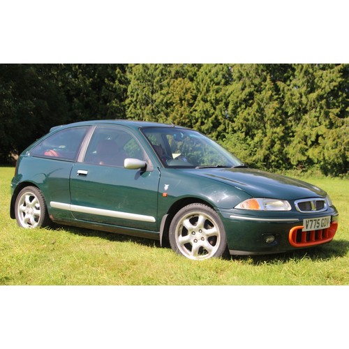 6 - 1999 Rover 200 BRM
Registration number V775 GDV
Brooklands green with a red leather interior
One of ...