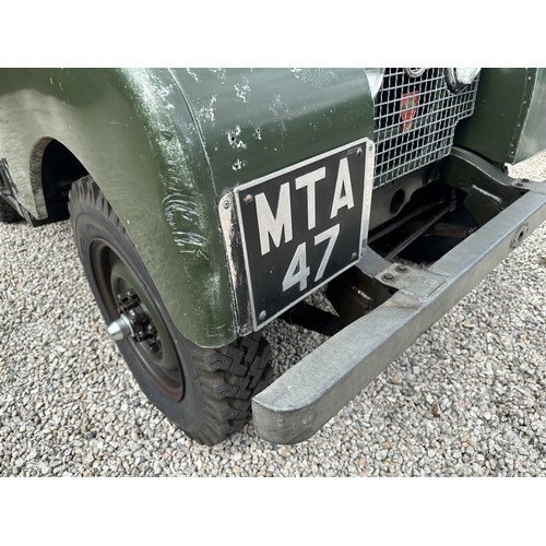 12 - 1950 Land Rover Series I 80 inch
Registration number MTA 47
Chassis number 06113680
Engine number 06...