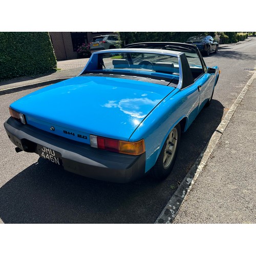 14 - 1975 Porsche 914
Registration number JHU 446N
Chassis number 4752908494
Engine number GC002492
Left ...