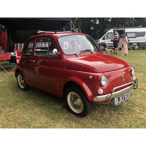 15 - 1972 Fiat 500L
Registration number BJU 508T
Ferrari red
Affectionately known as Belle
Few original f...