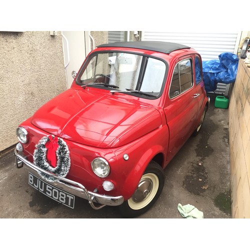 15 - 1972 Fiat 500L
Registration number BJU 508T
Ferrari red
Affectionately known as Belle
Few original f...