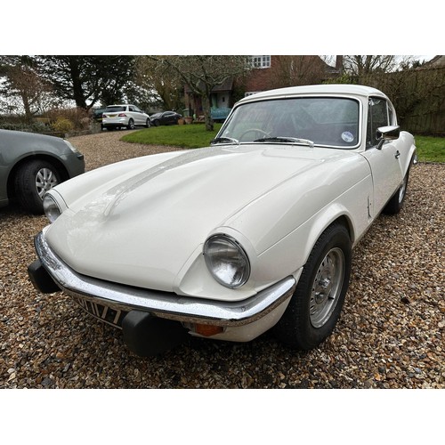 22 - 1973 Triumph GT6
Registration number FOI 1177
Chassis number KE145270
Engine number 24517
White with...